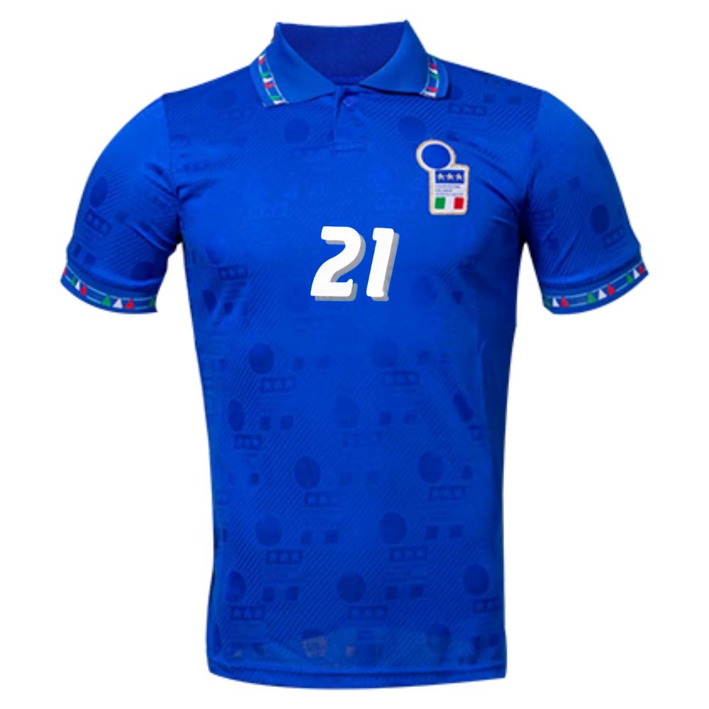 1994/95 Italy Home Jersey Zola #21 - ITASPORT