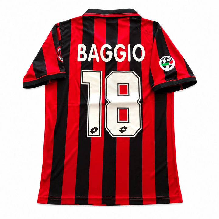 1996/97 AC Milan Home Jersey - Baggio 18 - ITASPORT
