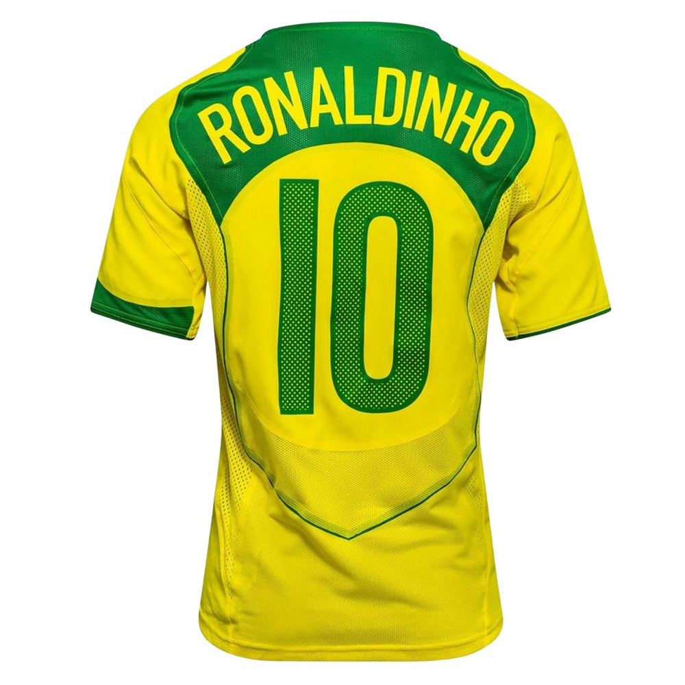 2004 BRAZIL HOME JERSEY – RONALDINHO 10 - NIKE