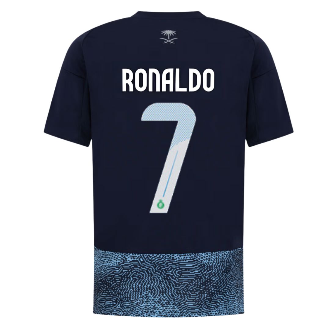 Al Nassr Away Jersey 25/26 Kids - Ronaldo 7 - ADIDAS