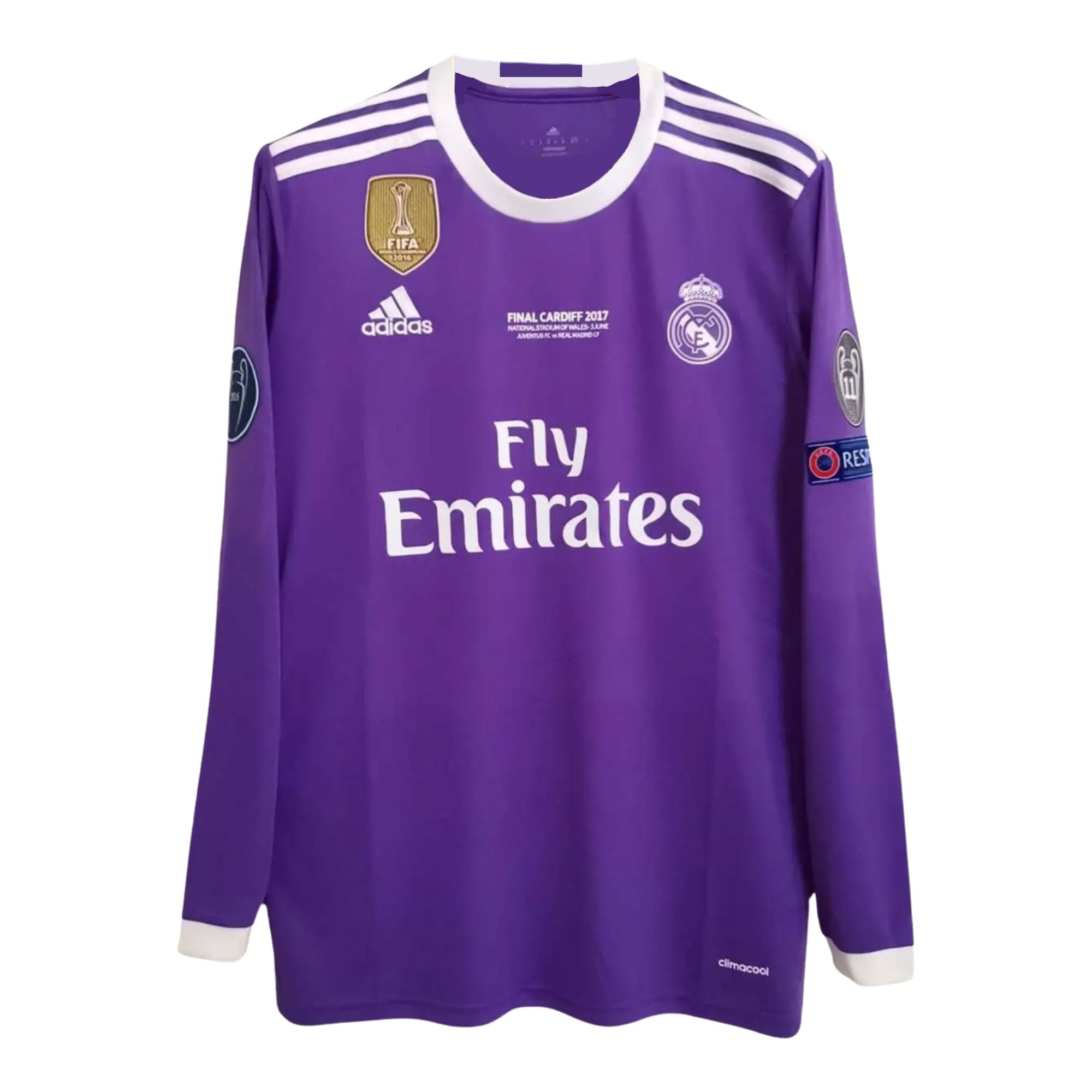 REAL MADRID 2016/17 AWAY CARDIFF FINAL JERSEY L/ SLEEVE - ITASPORT