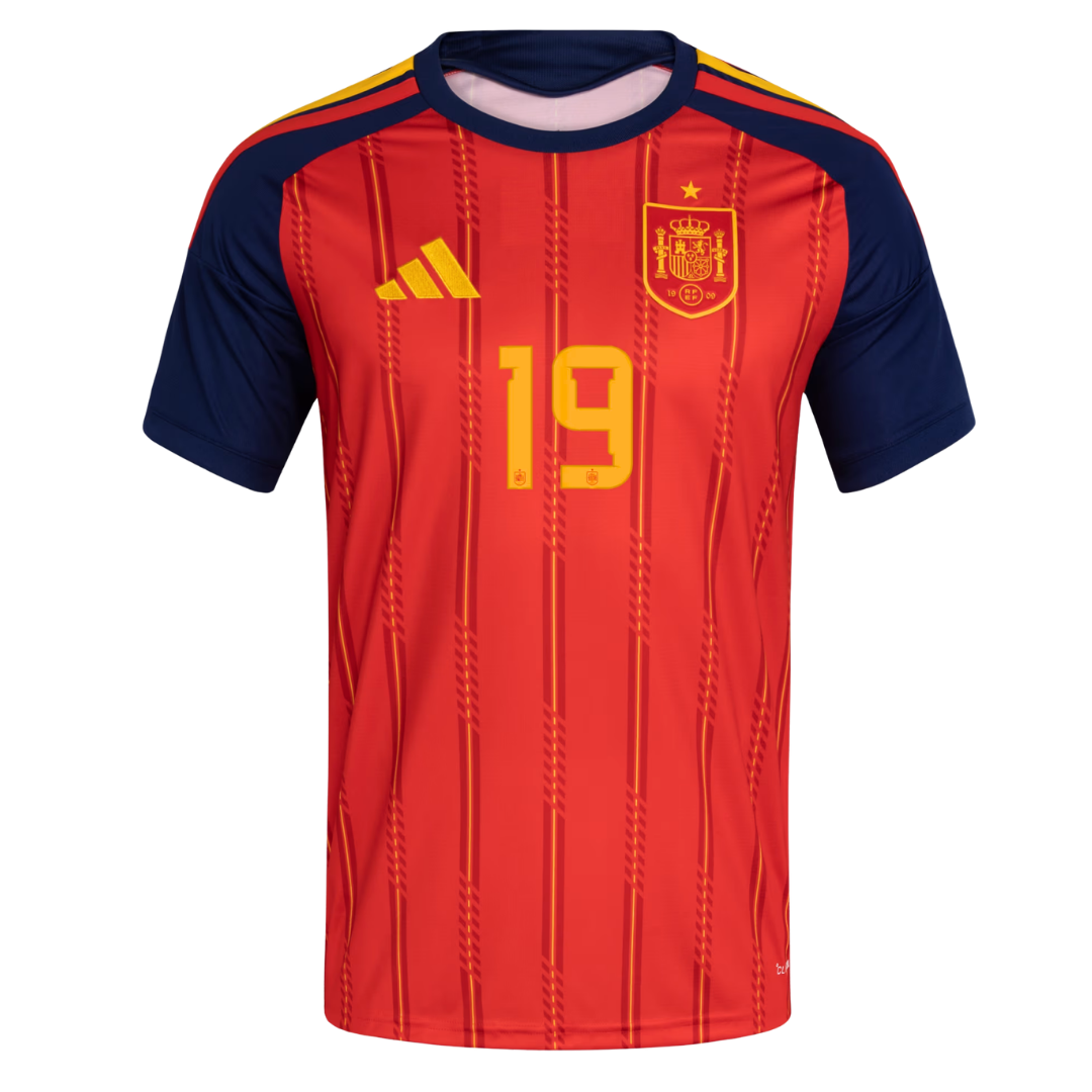 Spain 2026 Home Jersey Yamal 19 front view - adidas