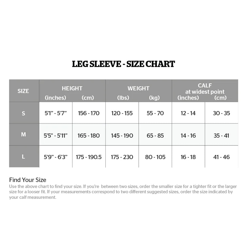 Leg Sleeves by Storelli - Black - ITASPORT