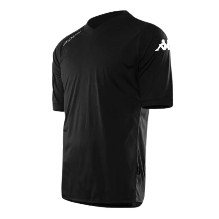 Kappa Short Sleeve Jersey Youth Black - ITASPORT