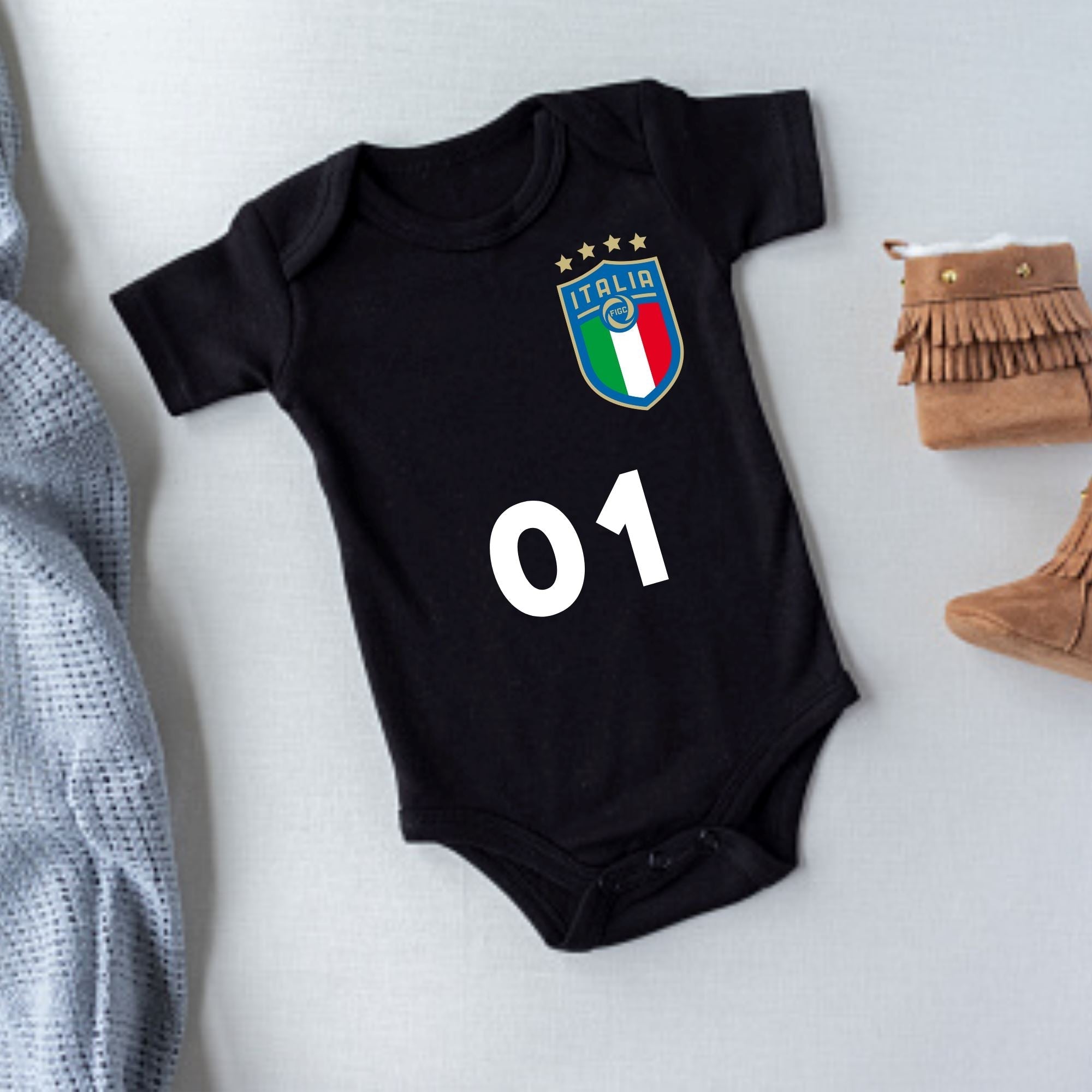 Italia Baby Bodysuit with Name & Number - ITASPORT