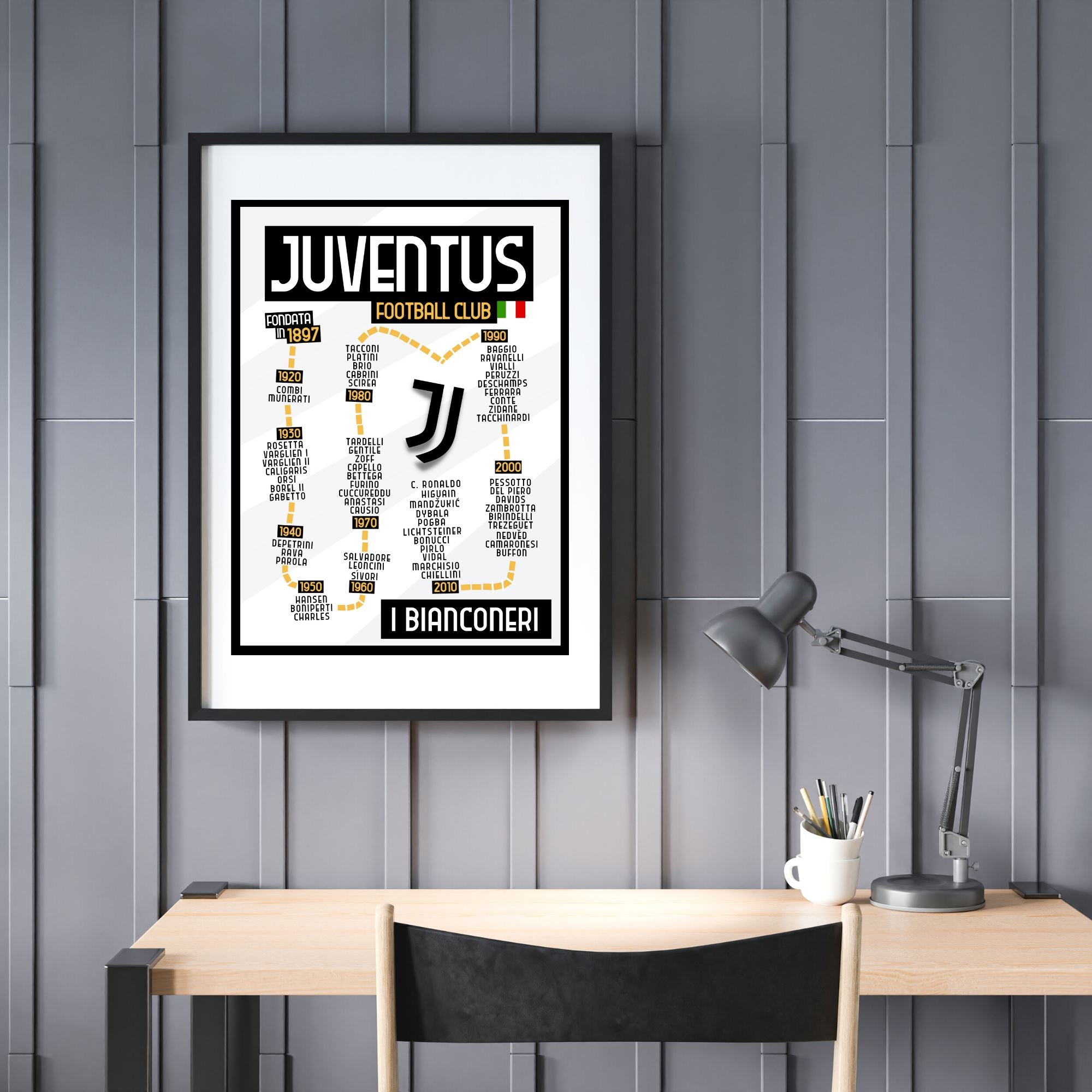 Juventus Best Players Print - ITASPORT