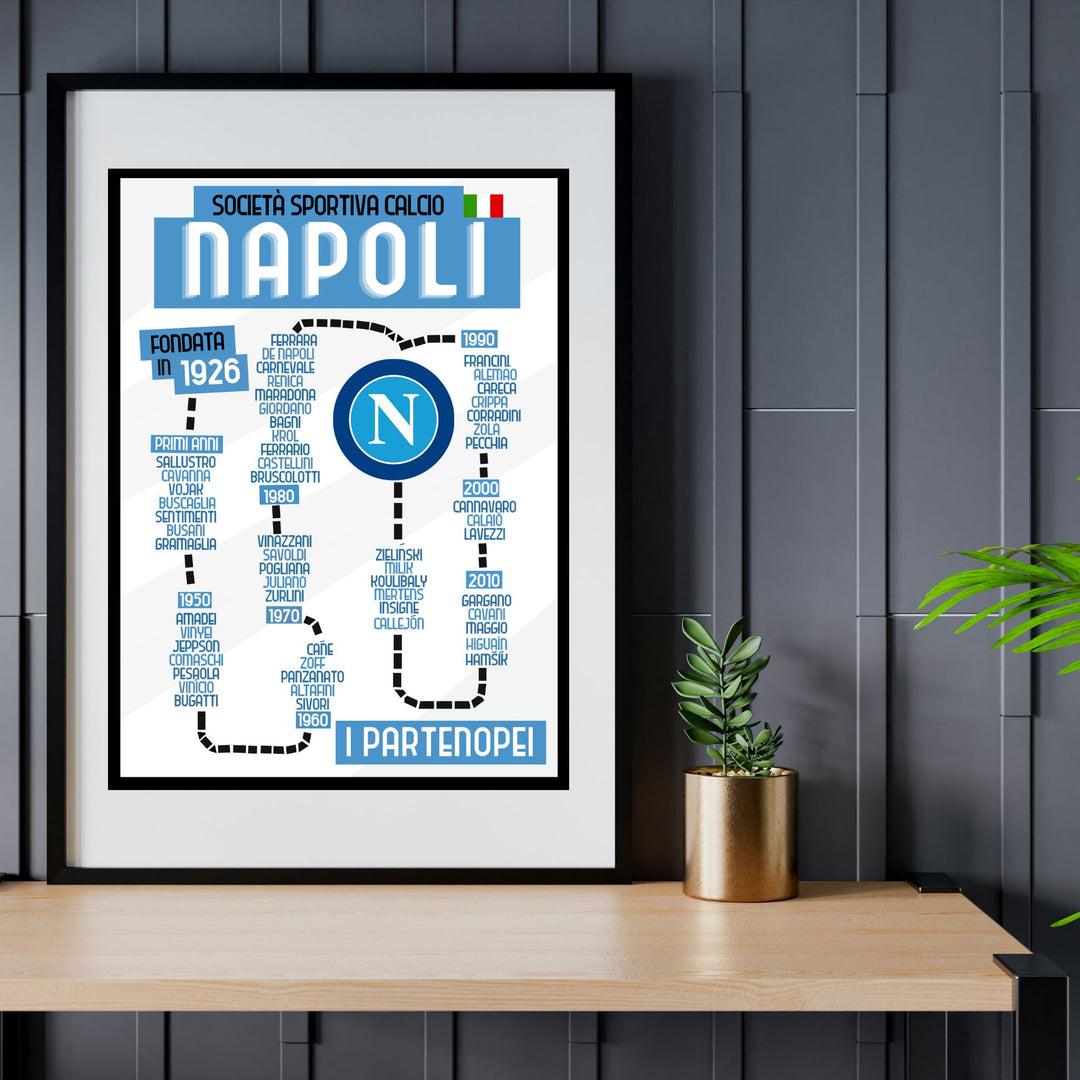 Napoli Best Players Print - ITASPORT